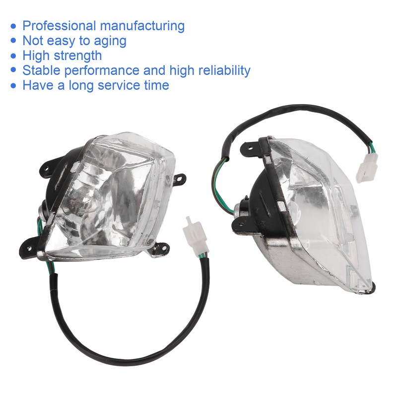 1 Pair Left Right 12V Front Headlamp Driving Light ATV