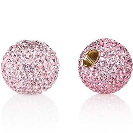 Cruiser Candy Bling Rhinestone Crystal Bicycle Tire Valve Stem Caps. Covers for Where The Air Goes! Bicycle, E-Bike, Motorcycle, Car, Truck, SUV, ATV, Golf Cart Bling (Rose Pink)