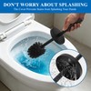 Heavy Duty Stainless Steel Toilet Brush Set with Holder(2 Brush