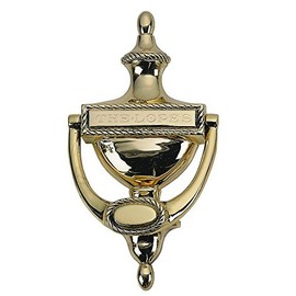 Brass Accents Door Knocker, 8"/A06-K0170-605, Polished Brass