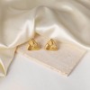 Chunky Gold Studs Earrings for Women- 14K Gold Plated Stainless