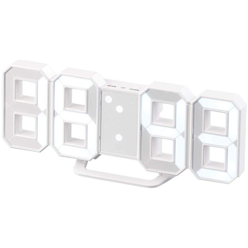 Lunartec watch: Large LED Desk and Wall Clock 7 Segment