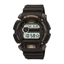 Casio DW9052 Series | Men’s Digital Watch | G-SHOCK | Black/Black | 1/100 SEC Stop Watch | Countdown Timer | LED Light | 200M WR | Shock Resistant | Multi Alarm | Auto Calendar | Dual Time | 2 Yr Batt
