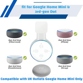 Sintron Model 0329 Smart Home Speaker Wall Mount for Google 3, Europe Only, Pack of 2, White