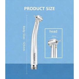 DENTASOP pieza de mano dental de alta velocidad con la iluminación del LED, alto par, funcionamiento silencioso(2 agujeros) | Iluminación LED, Alto Pa