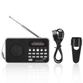 Portable Digital Audio Player HiFi Music Speaker Support FM Radio TF SD Card USB AUX w/ Display