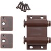 Magnetic Touch Latch, Double, Dark Brown by Stone Harbor Hardware