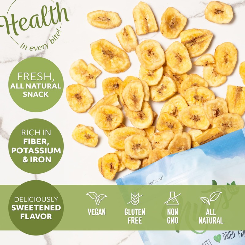 NUTS U.S. - Banana Chips | Dried and Sweetened |