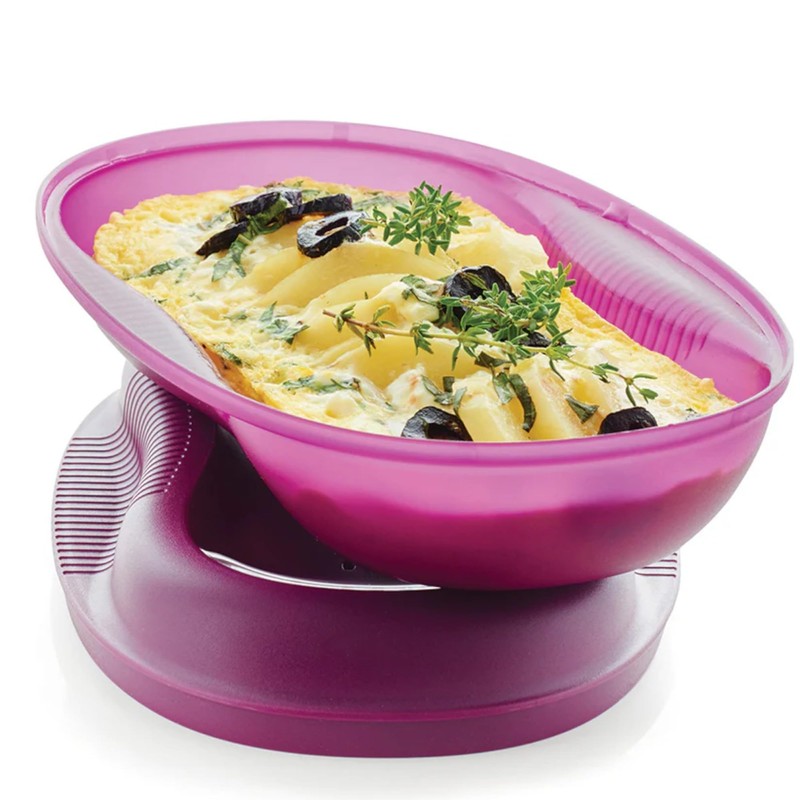 Tupperware Microwave Breakfast Maker Set in Rhubarb