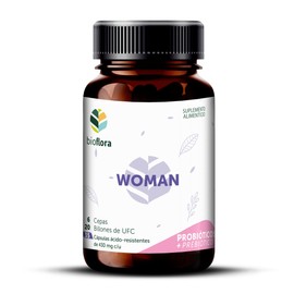 Probioticos Bioflora Woman 35 cápsulas, que contienen mezcla de 6 probioticos  Inulina orgánica de Agave como Prebiotico. En cápsula vegana ácido...  