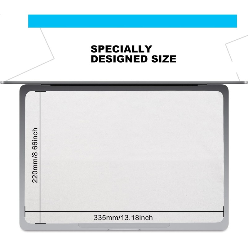 2 Pack Microfiber Liner Cleaning Cloth 15" 16" MacBook Air/MacBook