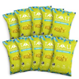 Taali Tangy Turmeric Water Lily Pops (10-Pack) - Taste with Benefits | Crunchy Superfood Snack | Protein-Rich Roasted Pops | Gluten Free, Non GMO | Individual 0.8 oz Bags