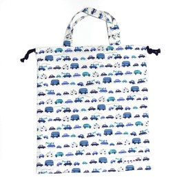erkaneko Layla Bag Store Gymnastics Clothing, White Car, Clothes Change Bag, Includes Handle, white navy