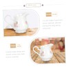 MAGICLULU Elegant Ceramic Milk Pitcher Syrup Container for Coffee for
