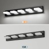 Matte Black Modern Acrylic LED Bathroom Vanity Light Fixtures 5