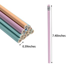 Jsehchya 50PCS Triangular Grip Wooden Pencils for Kids with Erasers, Wood Wedding Golf Triangle Pencils for School,Drawing,Gift (50PCS)