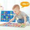 Foldable,Freestanding Felt Flannel Board Set for Toddlers,With 75 Felt Learning