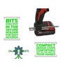 MAGNETIC Bit Holder for Milwaukee M18 Drill - Side Mounted