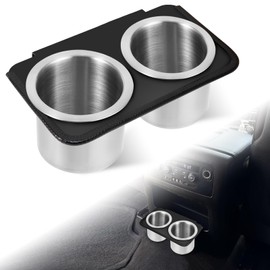 Middle Row CupHolder, Dual Rear Cup Holder Compatible with 2015-2020 Chevy GMC Yukon Denali Tahoe Sierra Silverado Suburban
