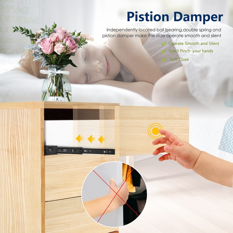 Ravinte 24 Inch Soft Close Drawer Slides 1 Pairs 2