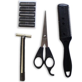 ToolUSA Traveler's Personal Hygiene Set For Cutting, Shaving And Trimming Hair: B8473-YX
