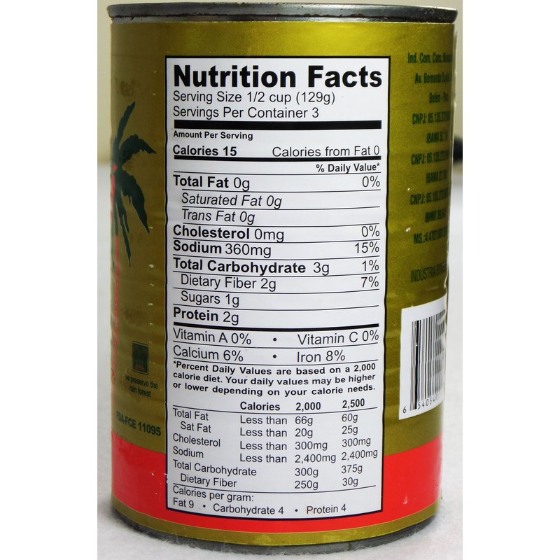 Caiçaraí - Hearts of Palm - 13.97 Oz (PACK OF