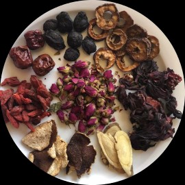 IntotheNature Sour Plum Herbal Tea玫瑰烏梅/玫瑰乌梅饮 / 酸梅汤 原料包70g x 6pk