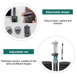DONGKER Aquarium Double Sponge Filter,Biochemical Filter Sponges for Aquarium Fish Tank Oxygen Increasing and Cycle