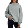 Trendy Queen Womens Oversized Sweatshirts Turtleneck Pullover Long Sleeve Hoodies