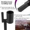 Bonbo 5PCS Blacksmith Anvil Hardy Tool Set 1 Inch Hot