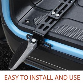 VANZACK Bicycle Rear Pedals Aluminium Foldable Foot Pedals Non-Slip Bicycle Foot Pegs Rear Bicycle Footrest Pedals for Electric Bicycle, Mountain Bicycle, Folding Bicycle