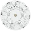 Concise 100973 Ruler Circular Calculator 28N