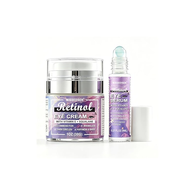Crema Y Sérum Para Ojos Con Retinol Y Vitamina C