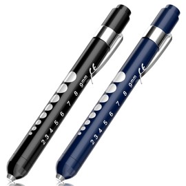 RISEMART Pupil Light, Diagnostic Light, Nurse Emergency Service Accessories with Pupil Meter and Ruler (Dark Blue with Black)