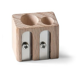 Koala Tools | Double Pencil Sharpener (Small & Large Hole) - for Regular or Jumbo Graphite & Colored Pencils - Mini, Manual, Hand-Held Sharpener (Works with Koala Tools Bear Claw Pencils)