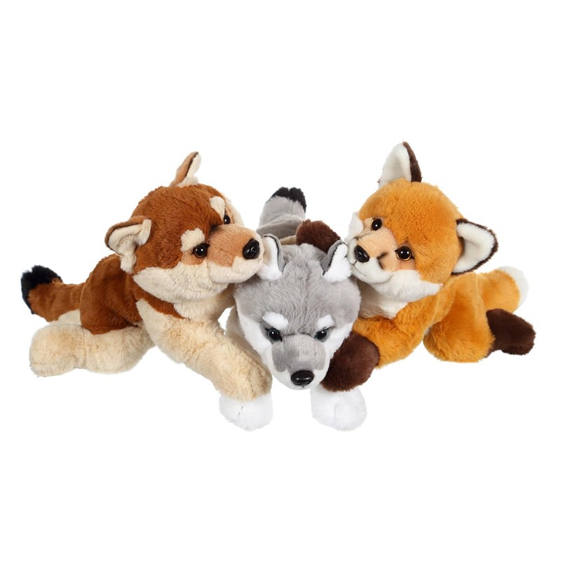 Gipsy Toys - Wolf Plush Toy Widening Brown & Beige