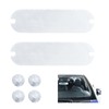 QKWL 2PCS EZ Pass Holder, Ezpass Mounting Strips,Strong Adhesive+Suction Cup