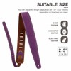 Nefelibata Guitar Strap, 2.5" Wide Bavarian Tumbled Leather Guitar Straps