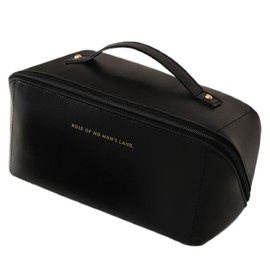 Lynlyulinger Makeup Pouch, Makeup Bag, Cosmetic Pouch, PU Leather, Ins, 5 Colors, Multi-layer Inner Bag, Washroom Bag, Home, Travel Storage, Portable, Handbag, Storage Bag, Large Mouth Design, Easy to