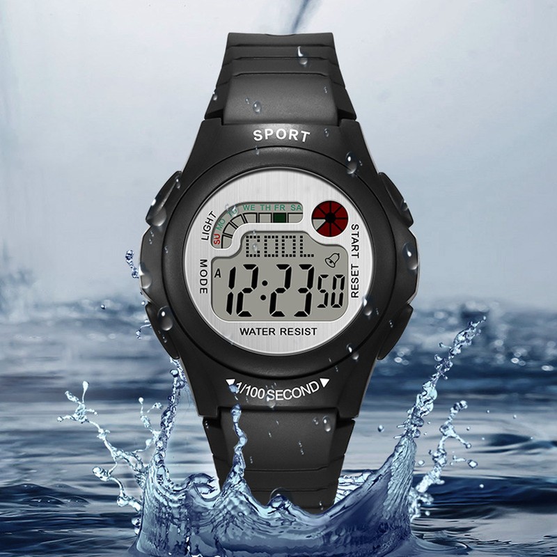 Women Men Digital Waterproof Sports Watch Surfing Watch Multifunctional Watch