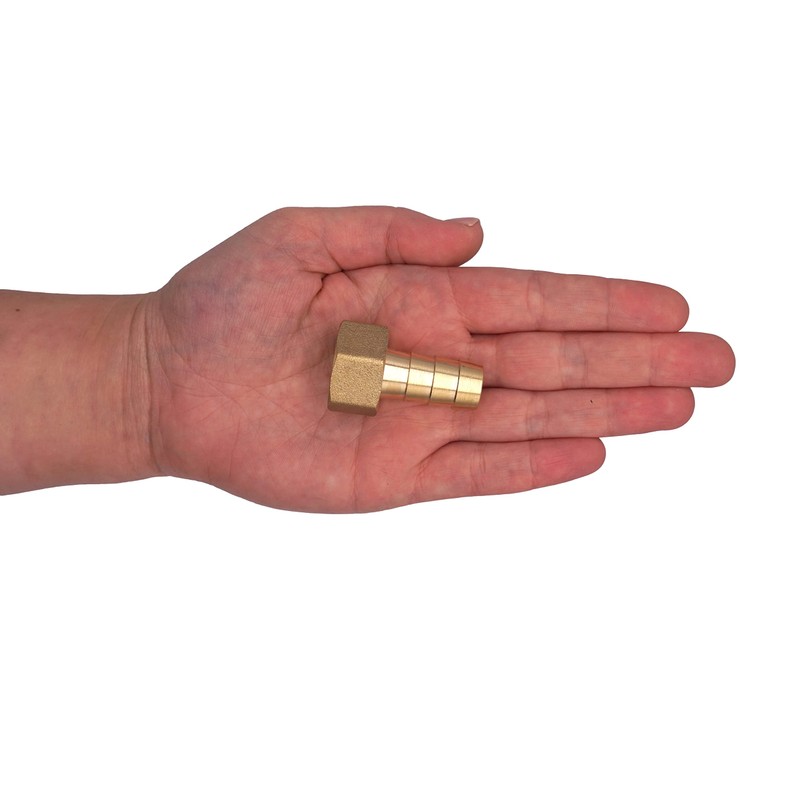SKIR'CO 1 Piece Female Thread Barb Brass Fitting 1/2 Inch