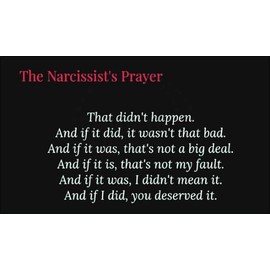 THE NARCISSIST'S PRAYER - SPECIALTY CARD - REPRINT