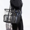 ESVAN Utility Clear Tote Bag with 5 Exterior Pockets Stadium
