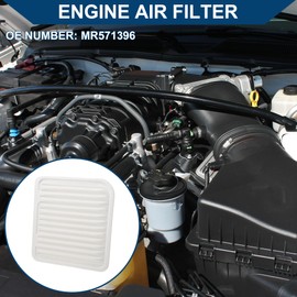 Hihaha Car Engine Air Filter No. MR571396 for Mitsubishi Eclipse 2.4L 3.8L 2006-2012 Long Time Filter Element Air Purifier Pack of 1
