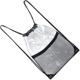 Bolsa de Playa Transparente Plegable de PVC Cordón 34x45 CM