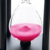 Bellaware 60 Minutes Hourglass, Wood Sand Timer,Pink