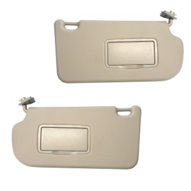Sun Visor fist for Hyundai Tucson Pair Both Sides 2005-2009 OE Quality - 2MPLASTIC (Beige)