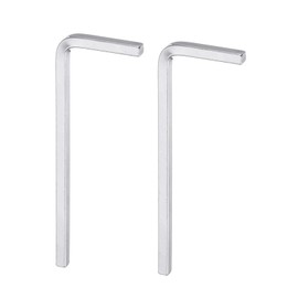 QUARKZMAN Pack of 2 L-shaped square head wrenches, 3 mm carbon steel, L-key, 4-point metric bolt wrench, repair tool for DIY projects and general applications