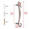 JUXYES Beach Ocean Theme Seahorse Shaped Drawer Handle Pulls, Marine