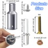 Anranmm Threaded Tip Replacement Ultra Threaded Tip Repair Kit Aluminum